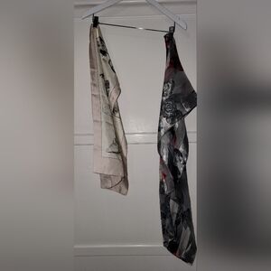Floral and Abstract Patterned Scarves